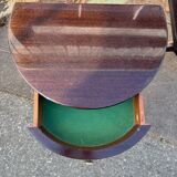 Coiffeuse triptyque vintage 1960s en acajou– signée G. Blouin Nantes