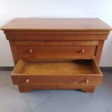 Cherry wood chest of drawers with four drawers