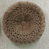 Pleated velvet cushions
