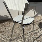 White formica table with chair