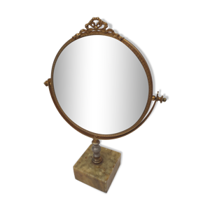 miroir rond sur pied