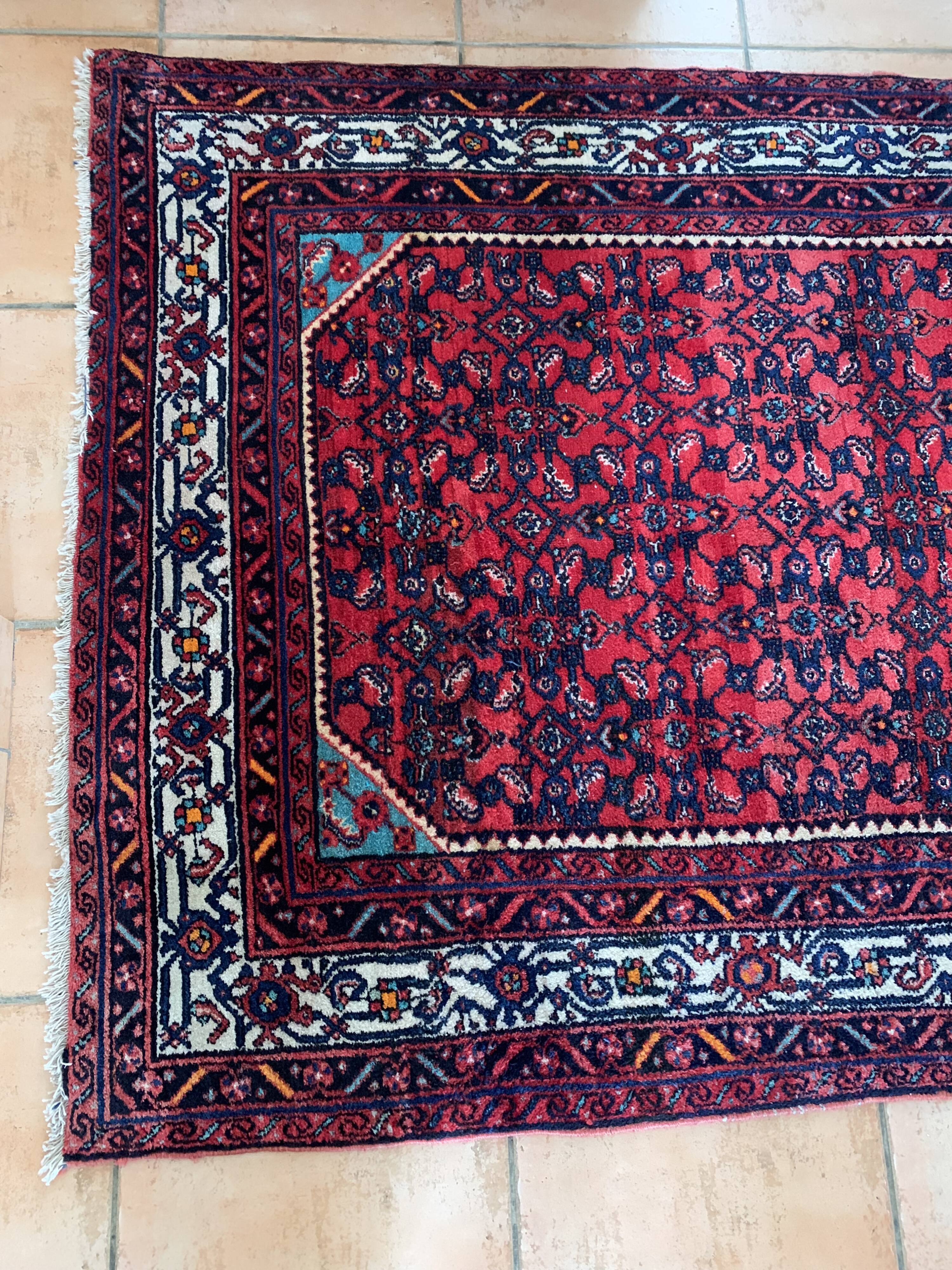 Persian carpet hamadan 204x144 cm