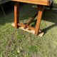 Brutalist dining table from the 1950s in solid elm.