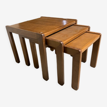 Série de 3 tables gigognes style scandinave