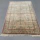 Vintage Turkish Silk Rug, 180x116 cm, Kayseri, Pink Blue Green, Handmade