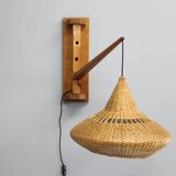 1960s Wall Wooden Lamp by Pokrok Zilina , Czechoslovakia