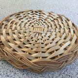Cheese platter or vintage wicker cake dish