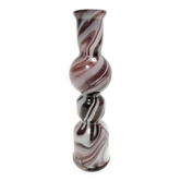 Vase en verre de Murano violet et blanc « Wave » par Carlo Moretti, Italie