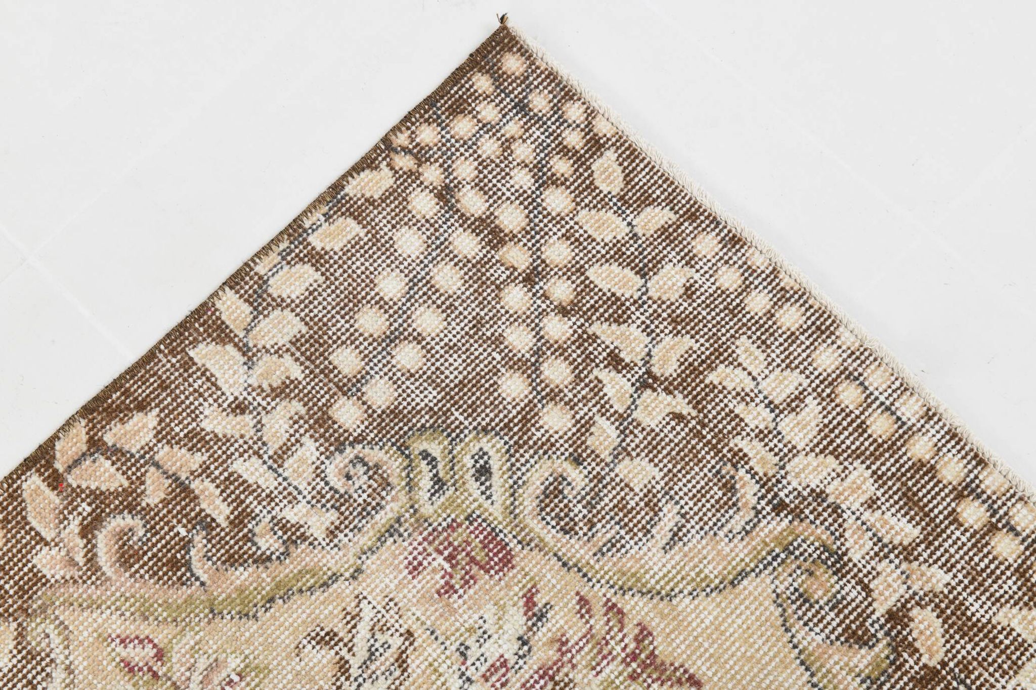 5x9 Rug For Living Room Brown Vintage Rug, 170x272Cm SK 5105