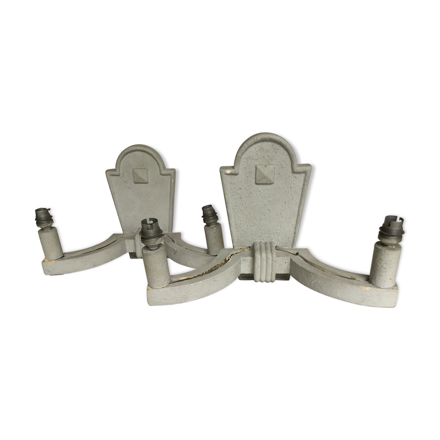 Pair wall lamps in plaster Arlus 40/50