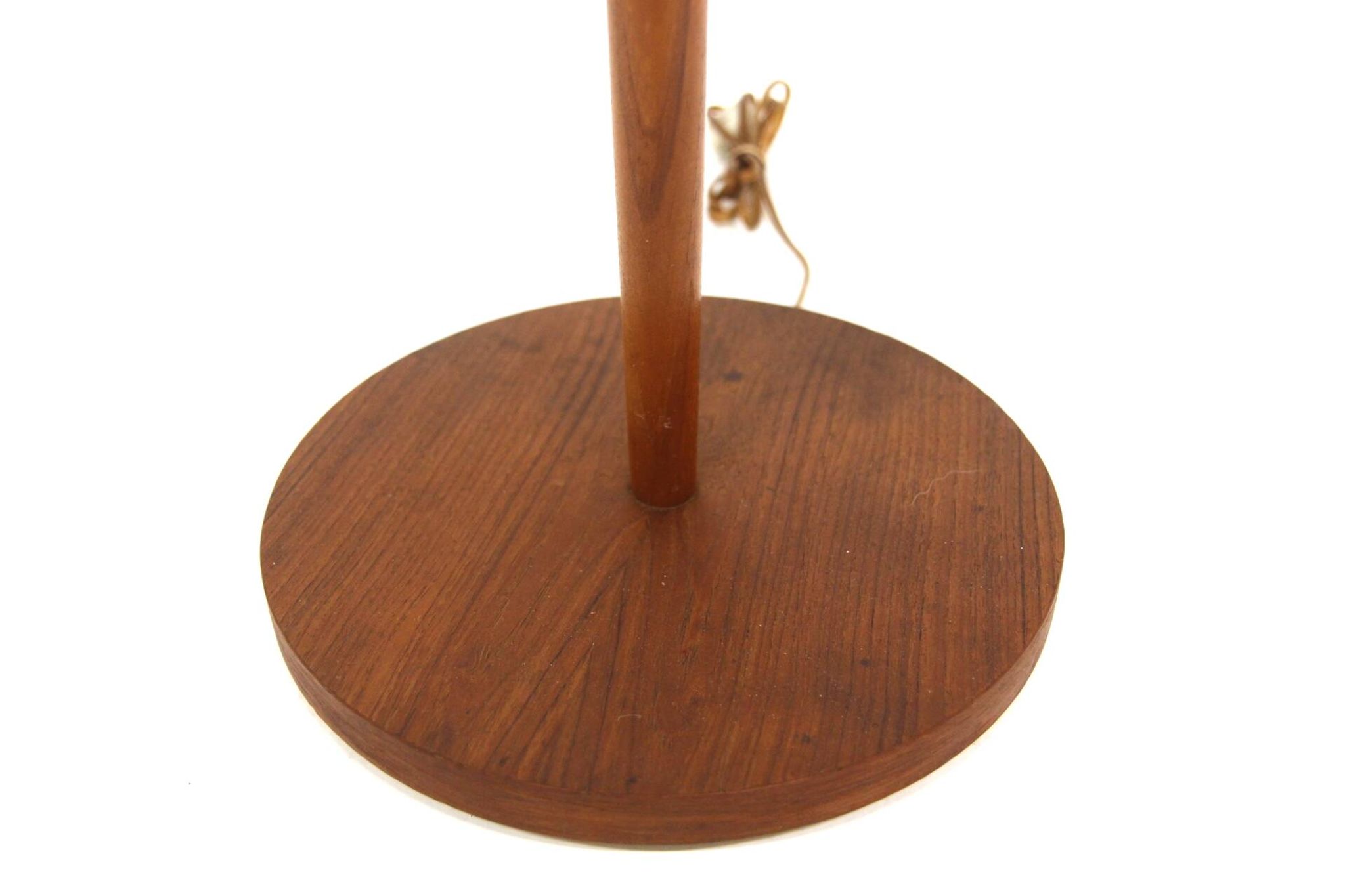 Scandinavian teak and metal floor lamp, Sweden, 1960