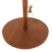 Scandinavian teak and metal floor lamp, Sweden, 1960