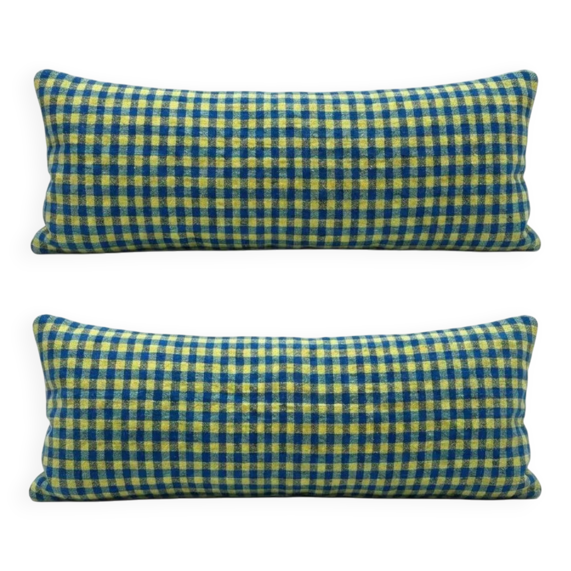 Set of 2 vintage kilim cushion covers 38x119 cm