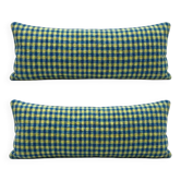 Set of 2 vintage kilim cushion covers 38x119 cm