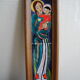 Vintage ceramic painting by wisques