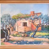 Oil on canvas 74x64 with frame