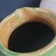 Green glazed terracotta jar