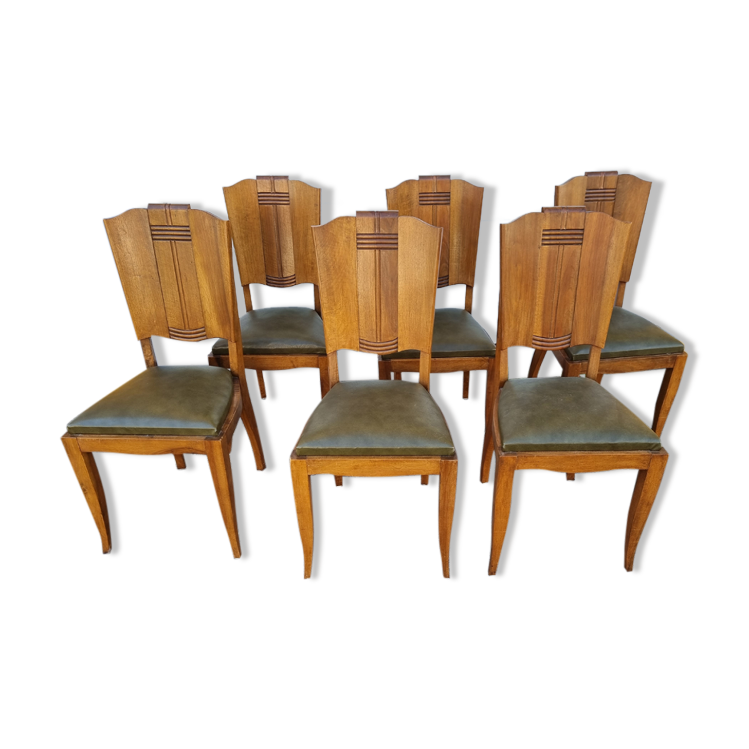 6 art deco chairs