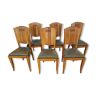 6 art deco chairs