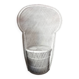 Emmanuelle rattan armchair