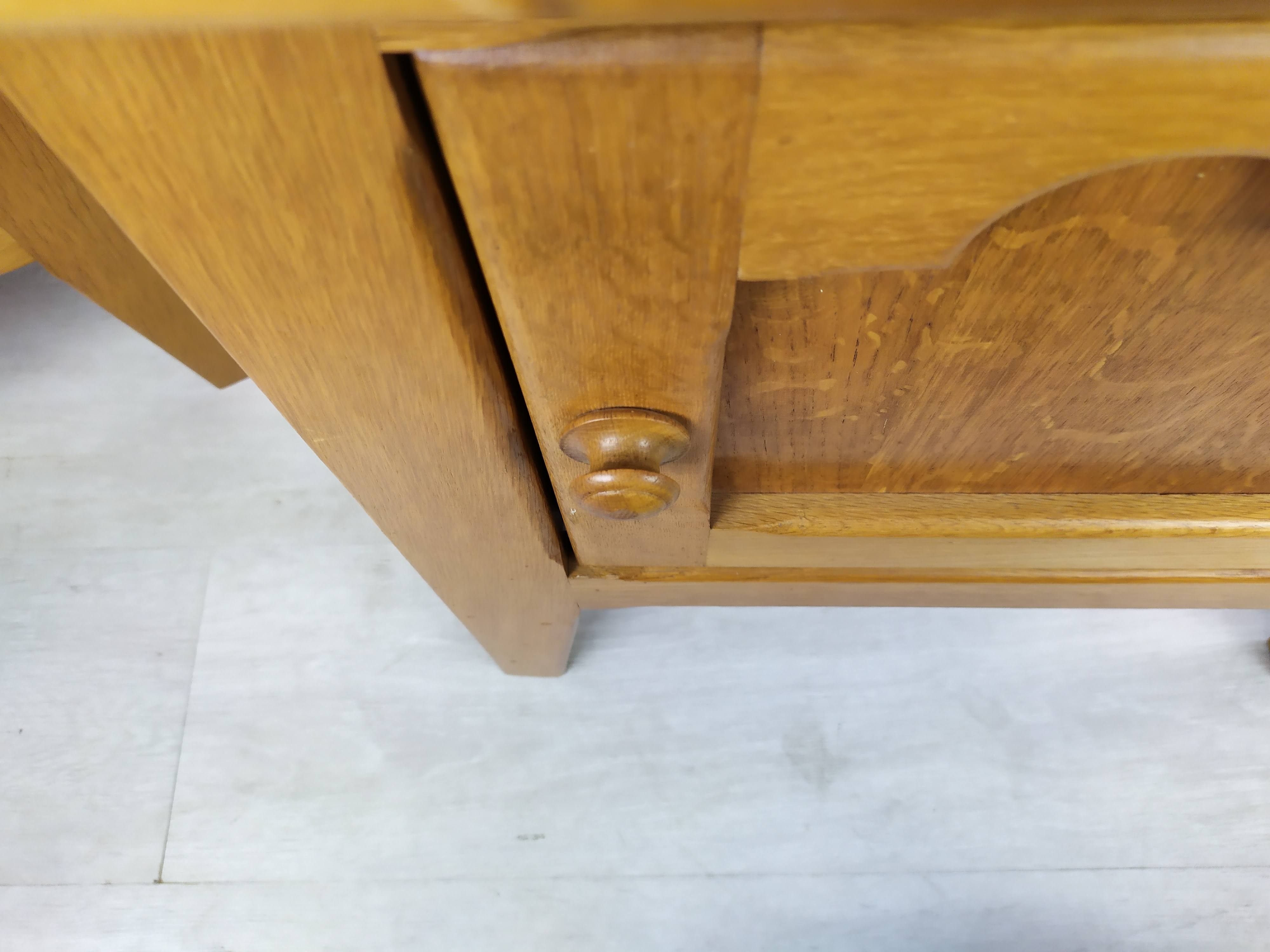 Vintage oak bedside tables