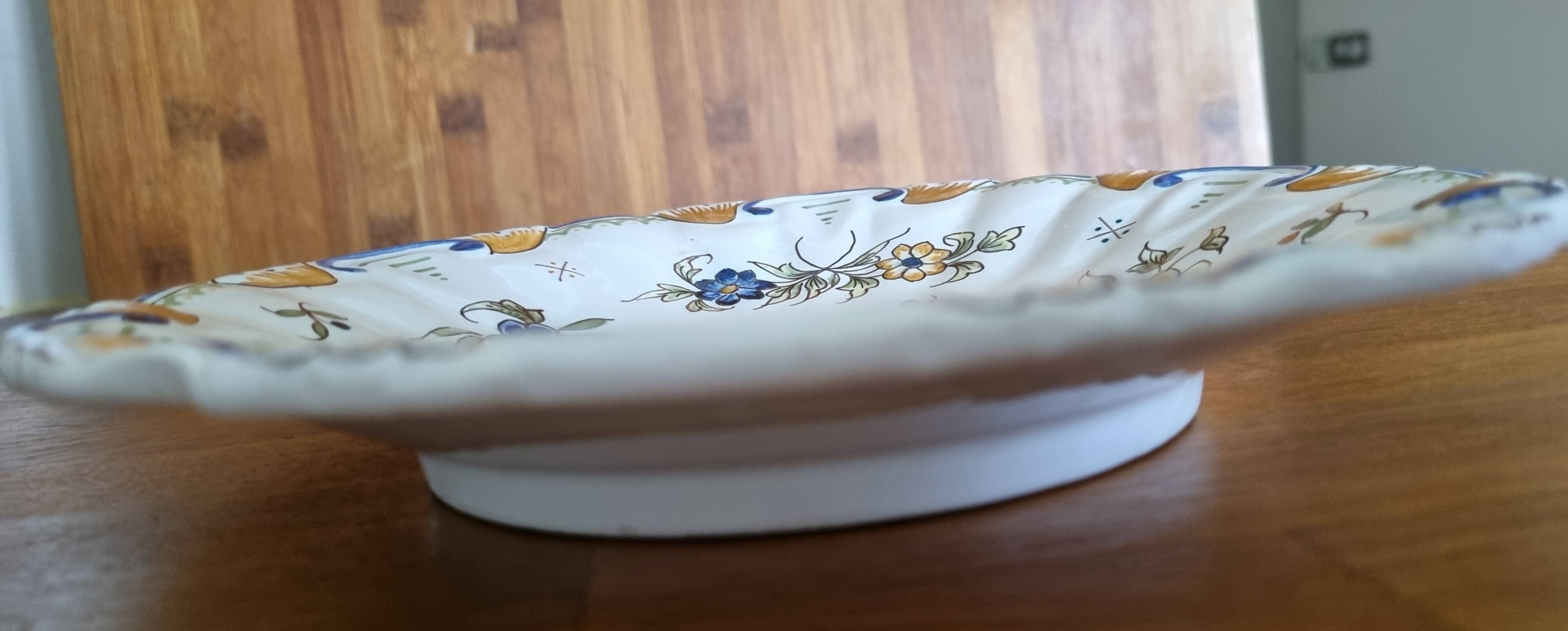 Moustiers earthenware plate