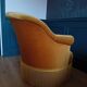Vintage velvet toad armchair
