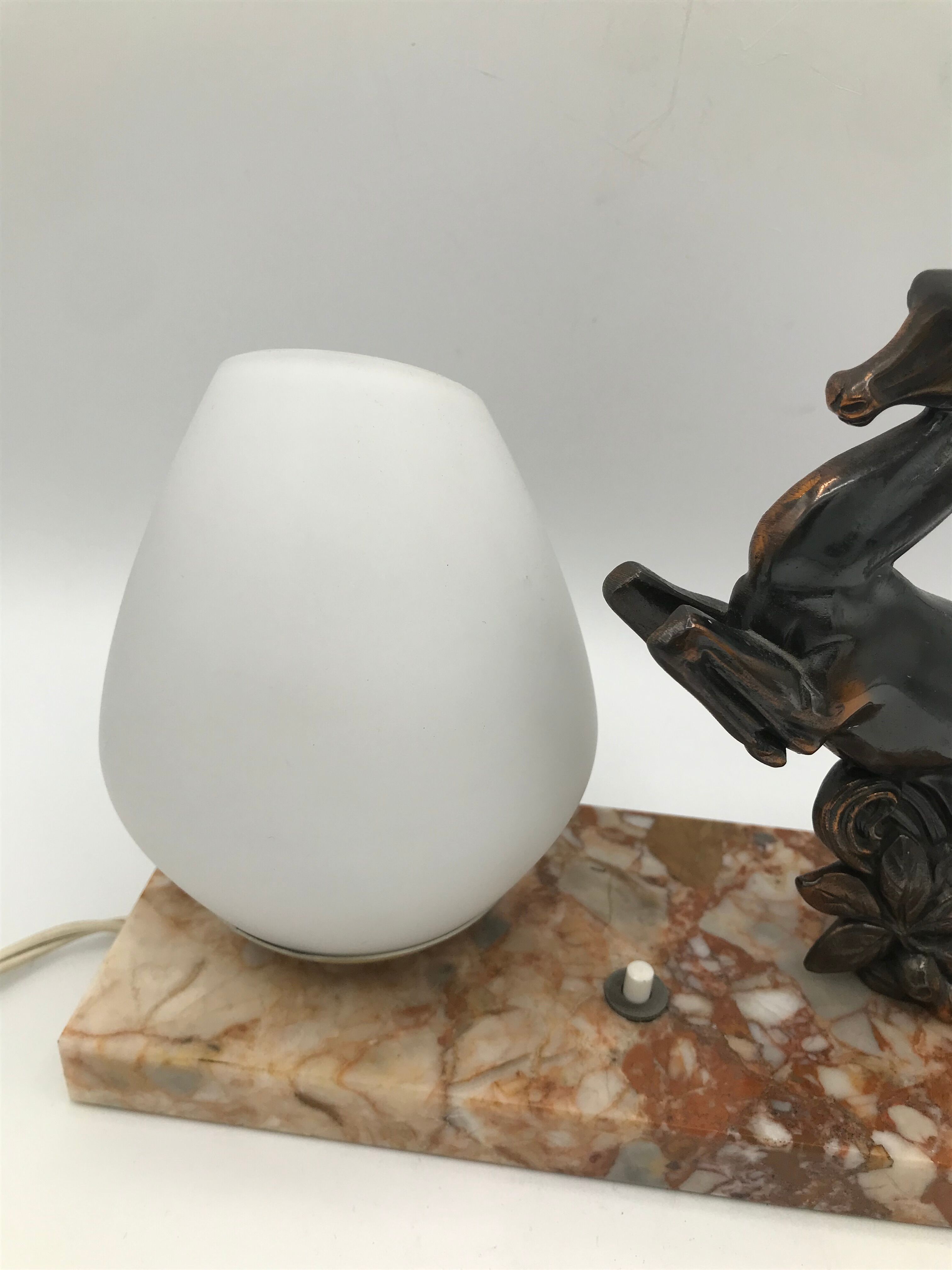 Art deco doe nightlight lamp