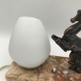 Art deco doe nightlight lamp