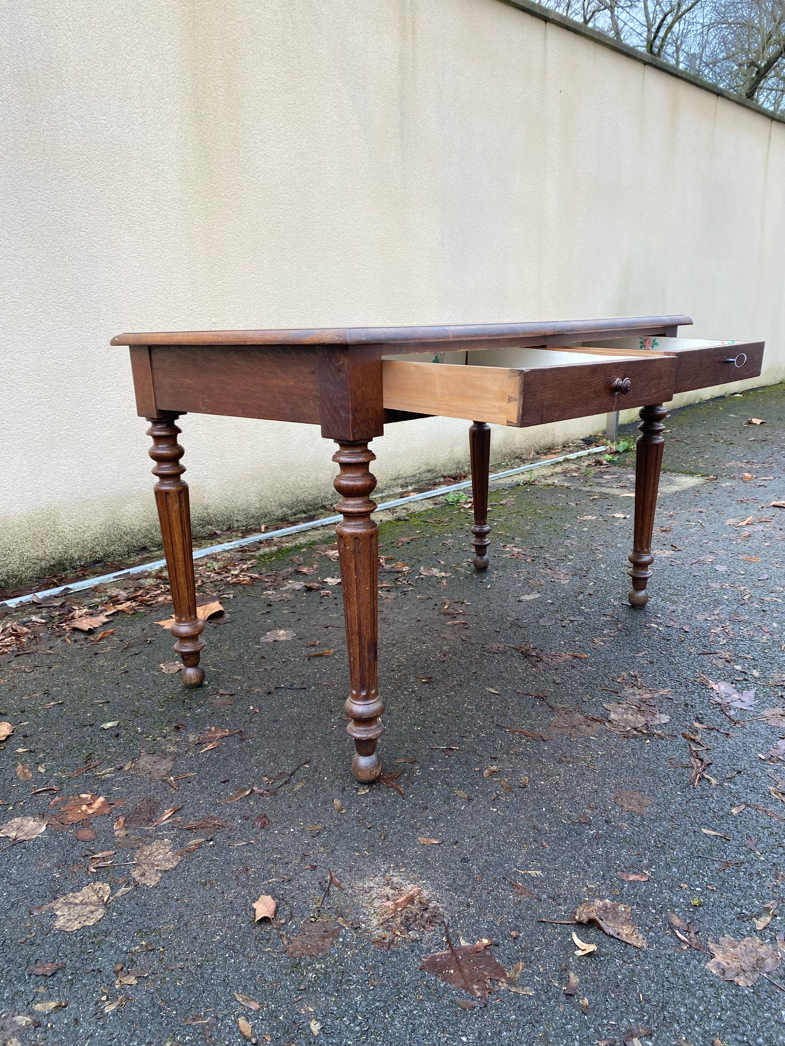 Small oak office Louis Philippe