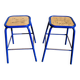 Pair of industrial stools