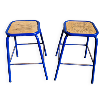 Pair of industrial stools