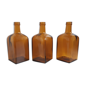 Trio brown bottles