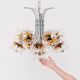 Chandelier Carlo Nason for Mazzega - Murano flower lampshade - Hollywood Regency - 1970s