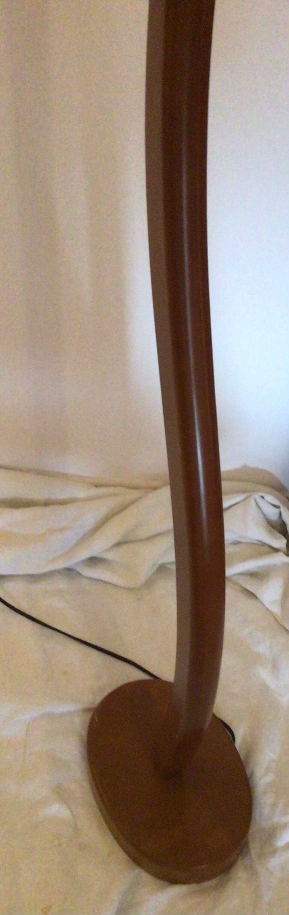 Vintage streetlight in stylized shape wood