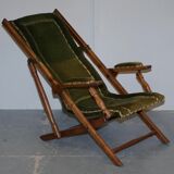 Pair of Victorian military folding chairs