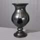Jean Marais in Vallauris Black glazed candle holder 1970s