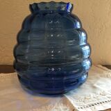 Vase bleu style art deco