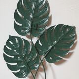 Decoration murale feuilles metal