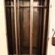 Industrial metal wardrobe 3 doors rounded corners