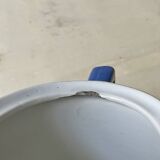 Fox trott sugar bowl from sarreguemines, 1930s, vintage art deco earthenware