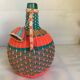 Large vintage decorative floor bottle