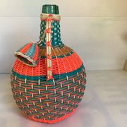 Large vintage decorative floor bottle