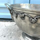 French pewter punch bowl set with 10 cups and ladle – grapevine Etain