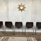 Series of 5 retro vintage stackable chairs flototto pagholz by adam stegner 1960 1970