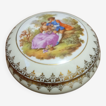 Jewelry box artistic porcelain limoges