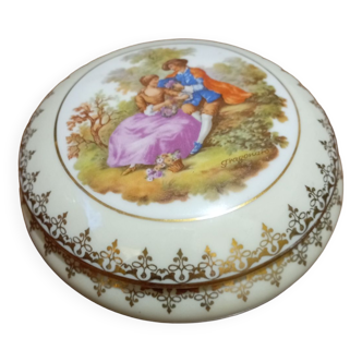 Jewelry box artistic porcelain limoges