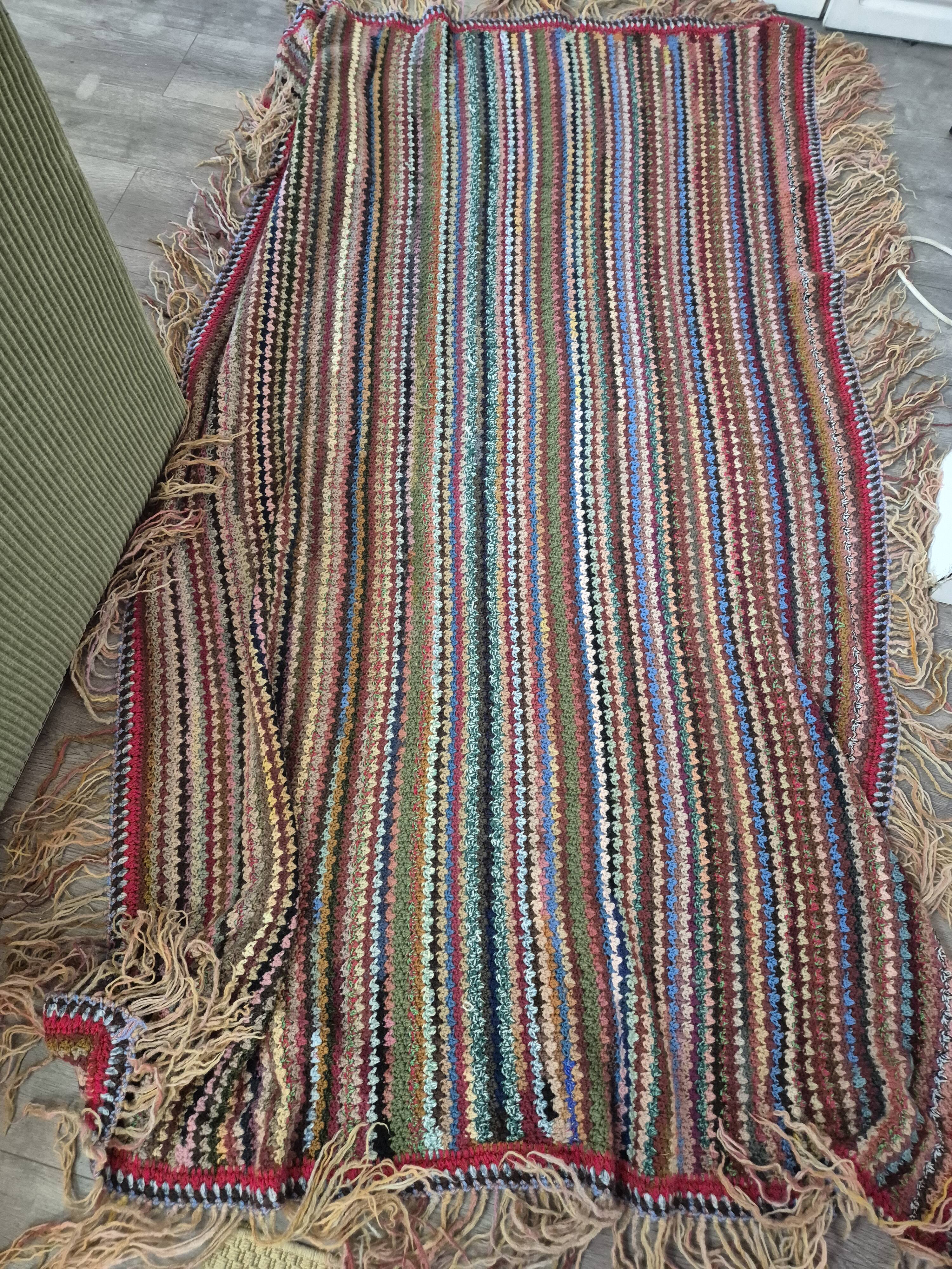 vintage crochet bedspread