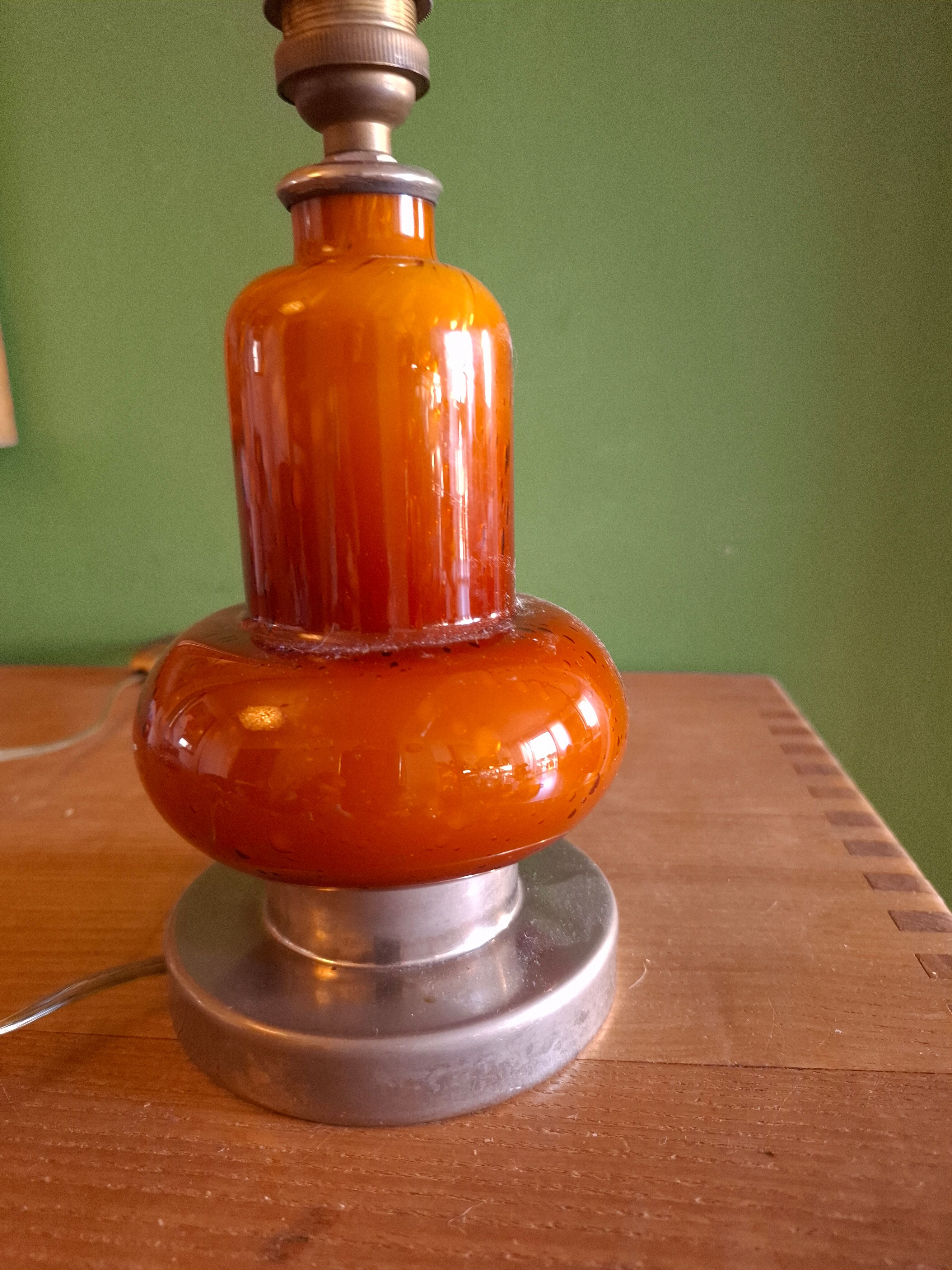Blown glass lamp base
