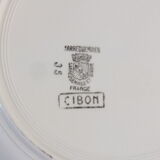 6 flat plates vintage Digoin Sarreguemines model Cibon Lot 3